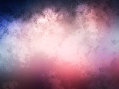 Beyaz dumanlı mavi ve kırmızı rengin soyut arkaplanı