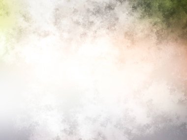 Beyaz arkaplanda soyut renkli suluboya. Dijital resim.