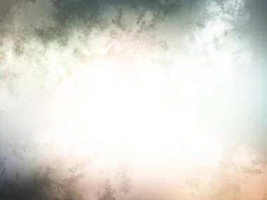 Gökyüzünde parlak renkli bulutlarla beyaz arkaplan