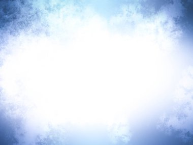 Mavi ışık ve yıldızlı soyut beyaz arkaplan.