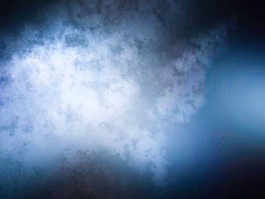 Bulutlu mavi gökyüzü arkaplanı, suluboya resim