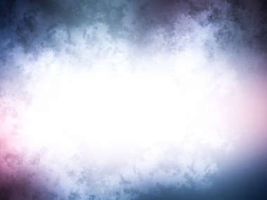 Beyaz dumanlı mavi soyut arkaplan