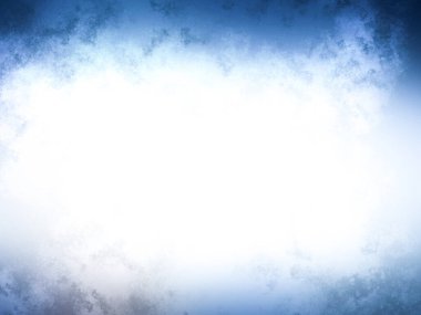 Beyaz bulutlu ve beyaz lekeli soyut mavi arkaplan. vektör arkaplanı