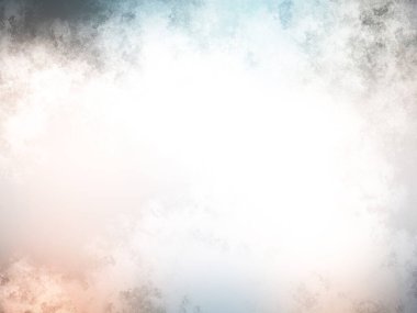 Beyaz arkaplanda soyut renkli suluboya. Dijital resim.