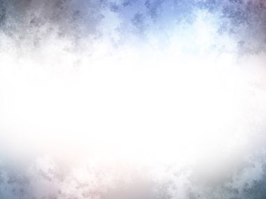 Beyaz bulutlu mavi gökyüzü, vektör çizimi