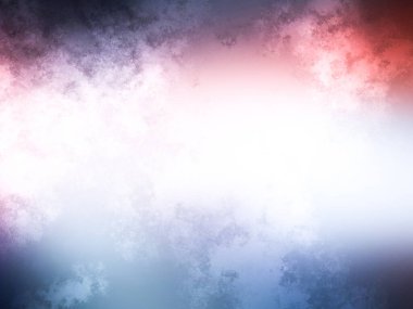 Beyaz arkaplanda soyut renkli suluboya. Dijital resim.