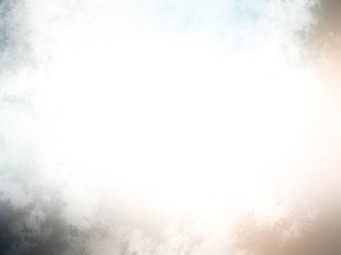 Güneş ışığı ve güneşli beyaz ve gri bulutların soyut arkaplanı