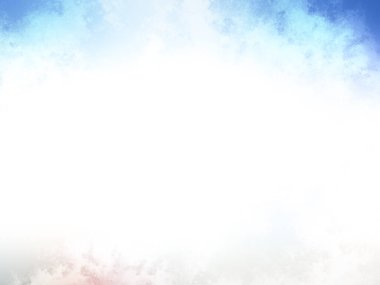 Beyaz arkaplanda soyut renkli suluboya. Dijital resim.