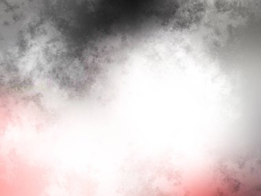 Beyaz arkaplanda soyut renkli suluboya. Dijital resim.