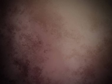 Koyu kahverengi grunge arkaplan, soyut arkaplan dokusu ortasında lekeler ve boya lekeleri, koyu noktalar, kenarlarda lekeler, koyu kahverengi