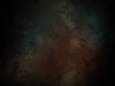 yeşil suluboya desenli koyu soyut arkaplan