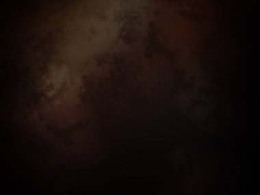 Kahverengi desenli koyu soyut bir arkaplan. suluboya boya