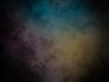 Soyut koyu mavi ve kahverengi grunge arka plan. Vignette ile koyu doku.