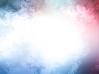 Beyaz arkaplanda soyut renkli suluboya. Dijital resim.