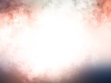 Mavi arkaplanda soyut kırmızı ve beyaz bulutlar.