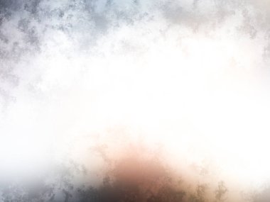 Beyaz bulutlu ve mavi benekli soyut arkaplan.