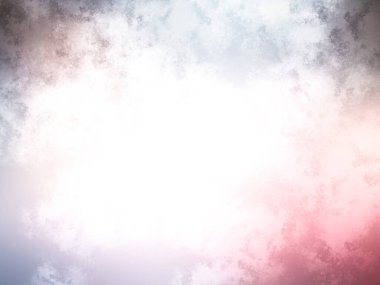 Beyaz arkaplanda soyut renkli suluboya. Dijital resim.