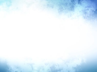 Beyaz bulutlu mavi gökyüzü arkaplanı. suluboya