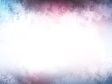 Beyaz dumanlı ve bulutlu mavi arkaplan.