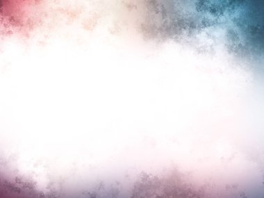 Beyaz arkaplanda soyut renkli suluboya. Dijital resim.