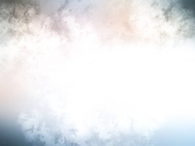 Gri arkaplanda beyaz bulutlar ve mavi gökyüzü.