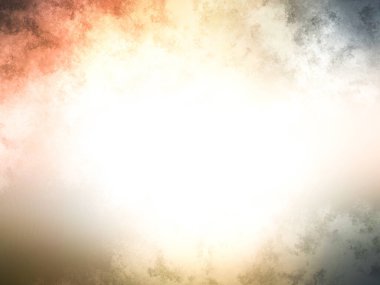 Beyaz arkaplanda soyut renkli suluboya. Dijital resim.