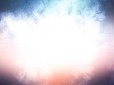 Beyaz bulutlu, renkli gökyüzünün soyut arkaplanı