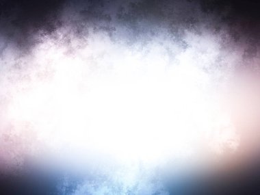 Uzayda karanlık bulutlar ve bir ışık