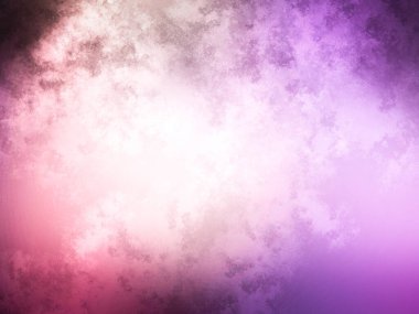 Bulutlu koyu pembe, mor, mor vektör arkaplan. Bulutlarda parlayan renkli illüstrasyon. İşiniz için akıllı tasarım.