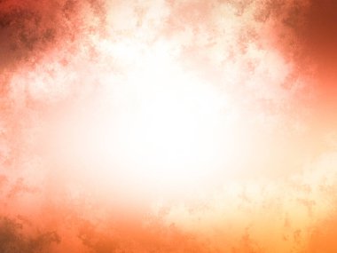 Mavi gökyüzü arka planında soyut kırmızı ve beyaz bulutlar.