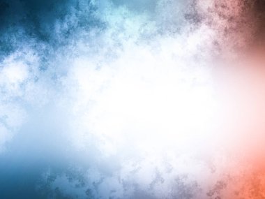 Beyaz arkaplanda soyut renkli suluboya. Dijital resim.