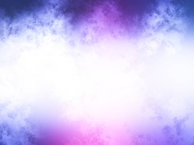 Mavi arkaplanda beyaz dumanın soyut arkaplanı