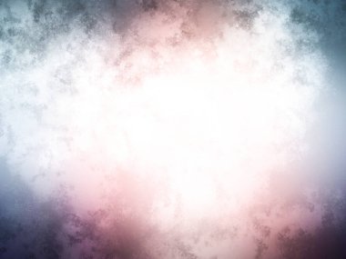 Soyut beyaz renkli dumanın arka planı. mavi ve siyah parıltı. sönmüş ışıklar.