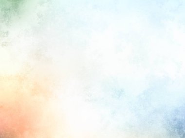 Beyaz arkaplanda soyut renkli suluboya. Dijital resim.