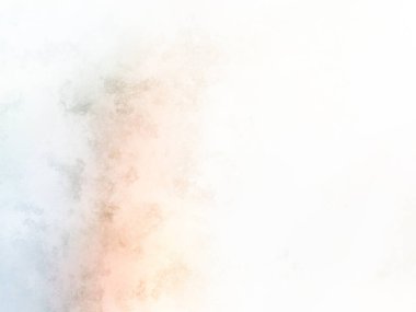 Beyaz arkaplanda soyut renkli suluboya. Dijital resim.