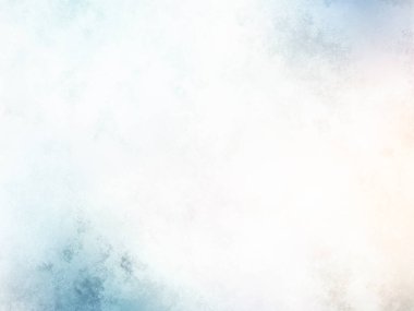 Metnin için alanı olan soyut suluboya arkaplan resmi. Akvaryum boyası. Retro melodiler. Pastel mavi tonlar, pastel tonlar, yumuşak renkler.