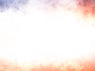 Beyaz arkaplanda soyut renkli suluboya. Dijital resim.