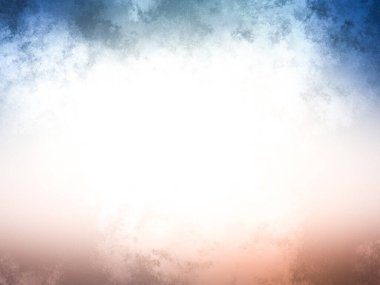 Bulutlu ve sisli mavi gökyüzü ile soyut arkaplan.