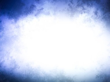 Beyaz ışık ve yıldızlı soyut mavi arkaplan