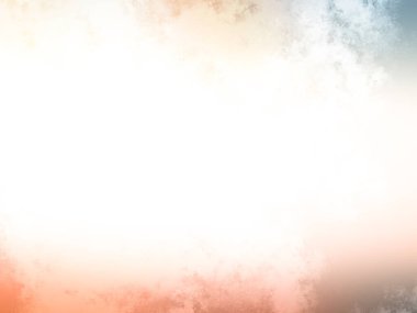 Beyaz arkaplanda soyut renkli suluboya. Dijital resim.