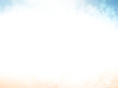 Gökyüzü ve bulutlar pastel tonda.