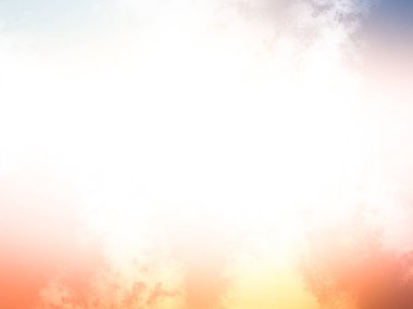 Soyut gökyüzü arkaplanı. Renkli bulutlar. vektör illüstrasyonu