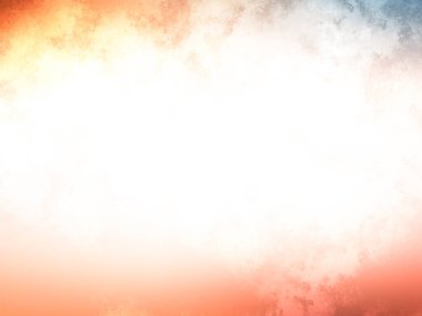 Beyaz ve turuncu renkli soyut gökyüzü arkaplanı