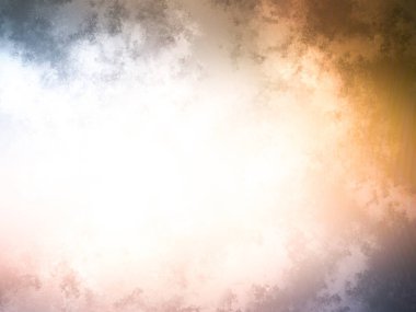 Beyaz arkaplanda soyut renkli suluboya. Dijital resim.