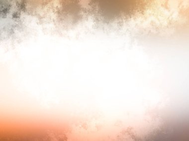 Bulutlu ve sisli renkli gökyüzünün soyut arkaplanı.