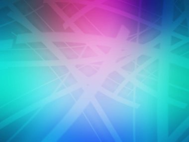 Açık mavi, çizgileri ve üçgenleri olan yeşil vektör düzeni. Soyut üçgenli dekoratif tasarım. Desen bir poster için kullanılabilir