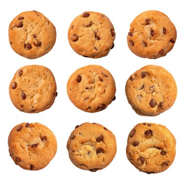 Beyaz arkaplanda çerezler