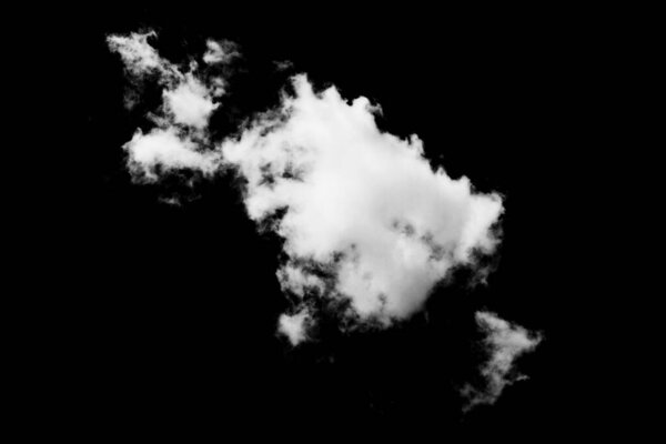 cloud on black background
