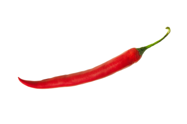Kırmızı kırmızı kırmızı biber, beyaz arkaplanda izole edilmiş, kırpma yolu var, gölge yok..