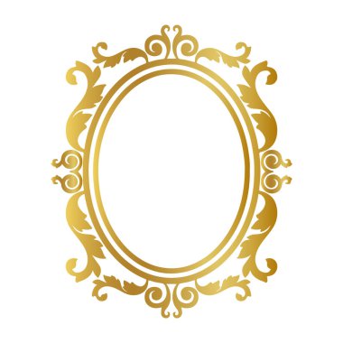 yuvarlak altın çerçeve, altın çerçeve, dekoratif çerçeve, arabesk motifi, süs altın, İslami çerçeve, altın çerçeve vektör